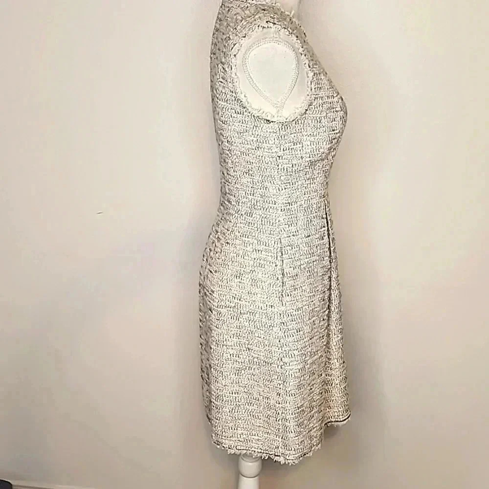 Rebecca Taylor Rainbow Pleated Tweed Mini Dress size 2 Sleeveless - Picture 5 of 16